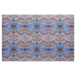 A Pod of Playful Jumping Dolphins Fabric