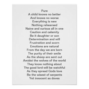 A Poem about childhood Poster