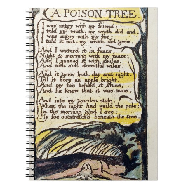 'A Poison Tree', plate 50 (Bentley 49) from 'Songs Notebook (Front)