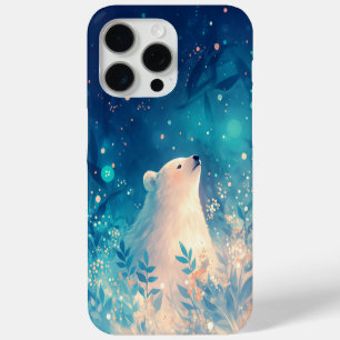 A Polar Bear in a Whimsical Wonderland iPhone 15 Pro Max Case