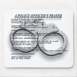 A POLICE OFFICER'S PRAYER MOUSE PAD