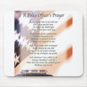 A Police Officer's Prayer Mouse Pad