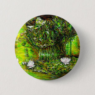 A Pond with Unpure Thoughts 6 Cm Round Badge
