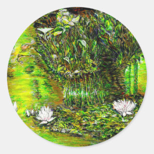 A Pond with Unpure Thoughts Classic Round Sticker