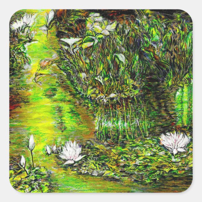 A Pond with Unpure Thoughts Square Sticker (Front)