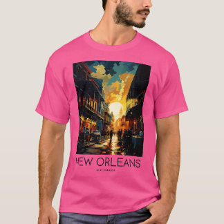 A Pop Art Travel Print of New Orleans Louisiana T-Shirt