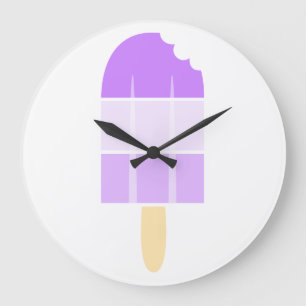 A Pop of Cool Large Clock