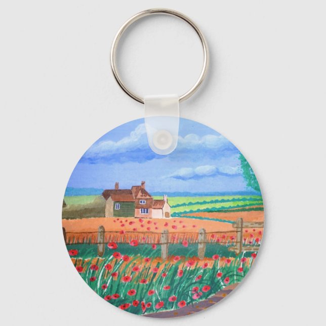 A Poppy Field Key Ring (Front)
