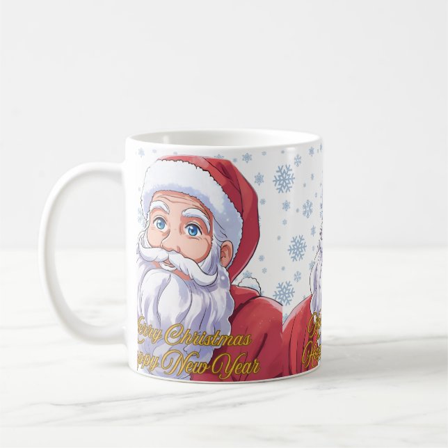 A portrait of Santa Claus Coffee Mug (Left)