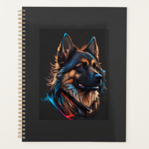 A portrait off an German shepherd dog Planner