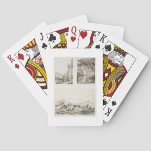 A Portuguese Church and a Chinese Street at Macao, Playing Cards