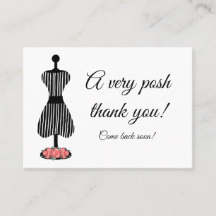 A Posh Thank You Business Card