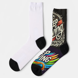 A positive message socks