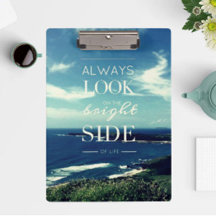 A Positive Outlook on Life ©Seascape Personalized Clipboard