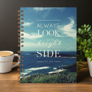 A Positive Outlook on Life / ©Seascape Spiral Notebook