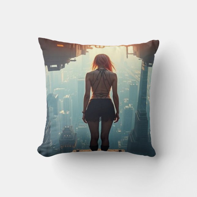 A Postcard from the Future Cushion (Front)