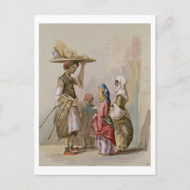 A pot seller, c.1855 postcard (Front)