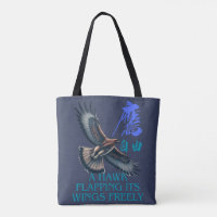 A powerful flying hawk symbolizing freedom