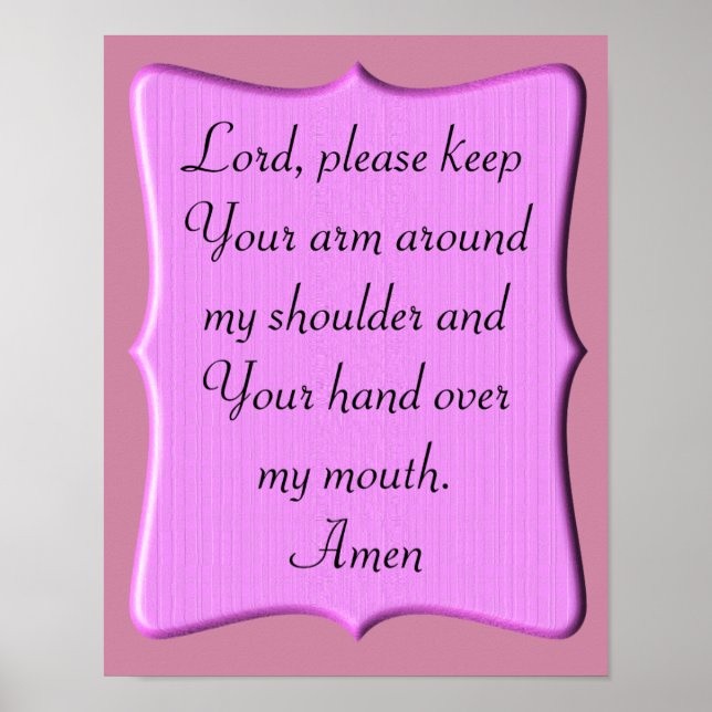 A prayer - art poster (Front)