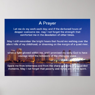 A Prayer Blue San Diego  Posters
