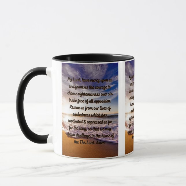 A Prayer For Deliverance Of Sin Two-Tone Mug (Left)