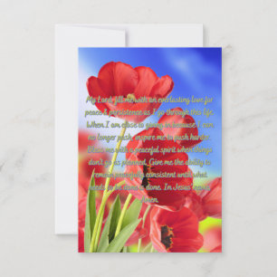 A Prayer For Peace & Persistence Flat Greeting Card