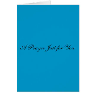 A Prayer Just for You