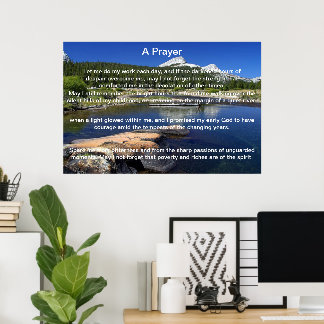 A Prayer Mountain View Posters