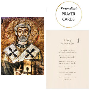 A Prayer of St. Clement of Rome Prayer Card