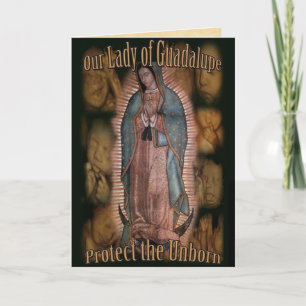 A Prayer To Our Lady Of Guadalupe Card