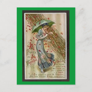 A Prayer to St. Valentine Postcard