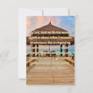 A Prayer To The Lord Daily Flat Greeting Card
