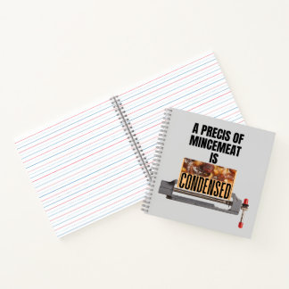 A Precis of Mincemeat is Condensed Notebook