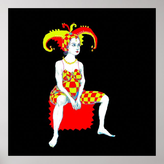 A pregnant jester poster (Front)