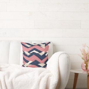 A preppy fashion style infused with vibrant argyle cushion