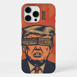 A president blindfolded by mental issues iPhone 16 pro max case