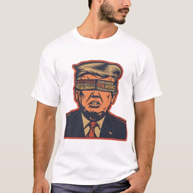 A president blindfolded by mental issues T-Shirt (Front)