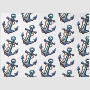 A Pretty Blue Nautical Series Design 11 Tissue Paper