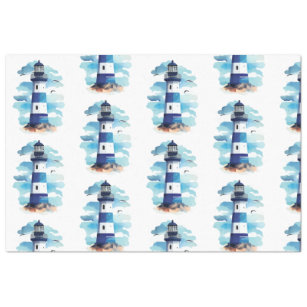 A Pretty Blue Nautical Series Design 9 Tissue Paper