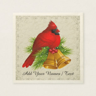 A Pretty Cardinal Elegant Napkin - SRF