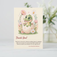 a pretty little Dinosaur Watercolor Hatching Soon