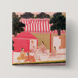 A Prince and his Harem 15 Cm Square Badge