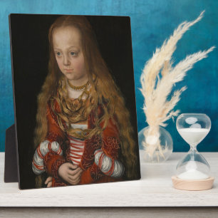 A Princess of Saxony, c.1517 (oil on panel) Plaque