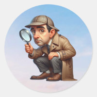 A Private Investigator searching for clues