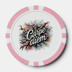 A product with a design of "Merry Christmas" Poker Chips