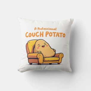 A Professional Couch Potato Funny Cute Cartoon Thr Cushion