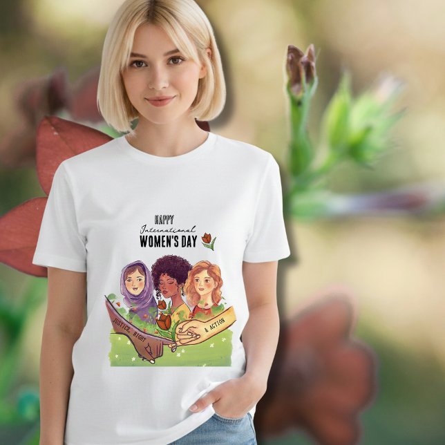 A Promise of Justice & Action Women's Day  T-Shirt (A Promise of Justice & Action Women's Day T-Shirt)