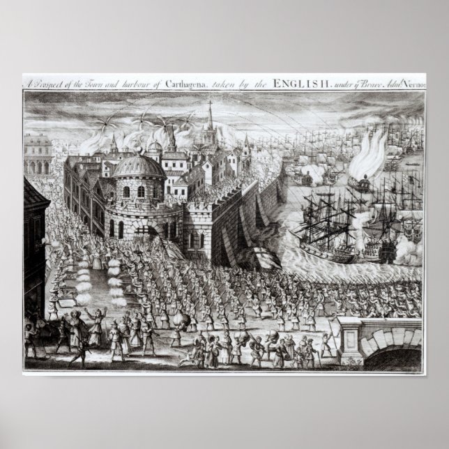 A Prospect of the Town and Harbor Poster (Front)