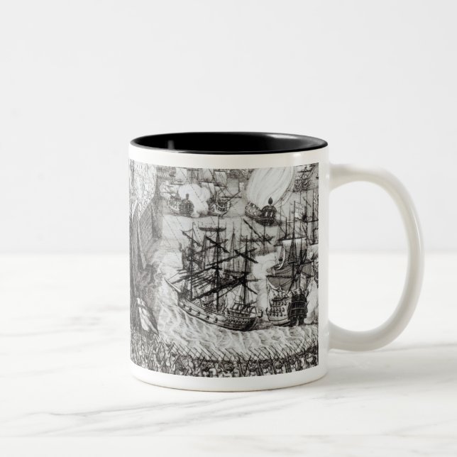 A Prospect of the Town and Harbour Two-Tone Coffee Mug (Right)