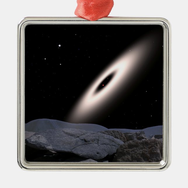 A protoplanetary disc metal tree decoration (Front)